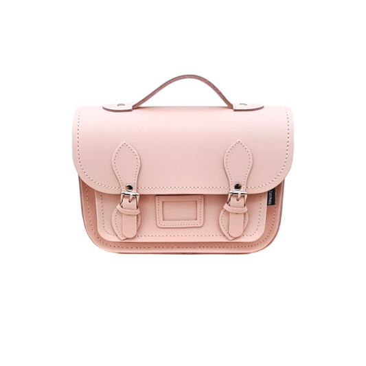 Leather Midi Satchel - Cherry Blossom-0