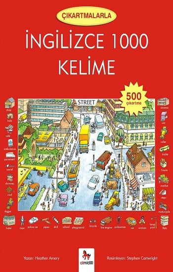Çıkartmalarla Kelime Öğreniyorum Serisi - Çıkartmalarla İngilizce 1000 Kelime (500 Çıkartma)