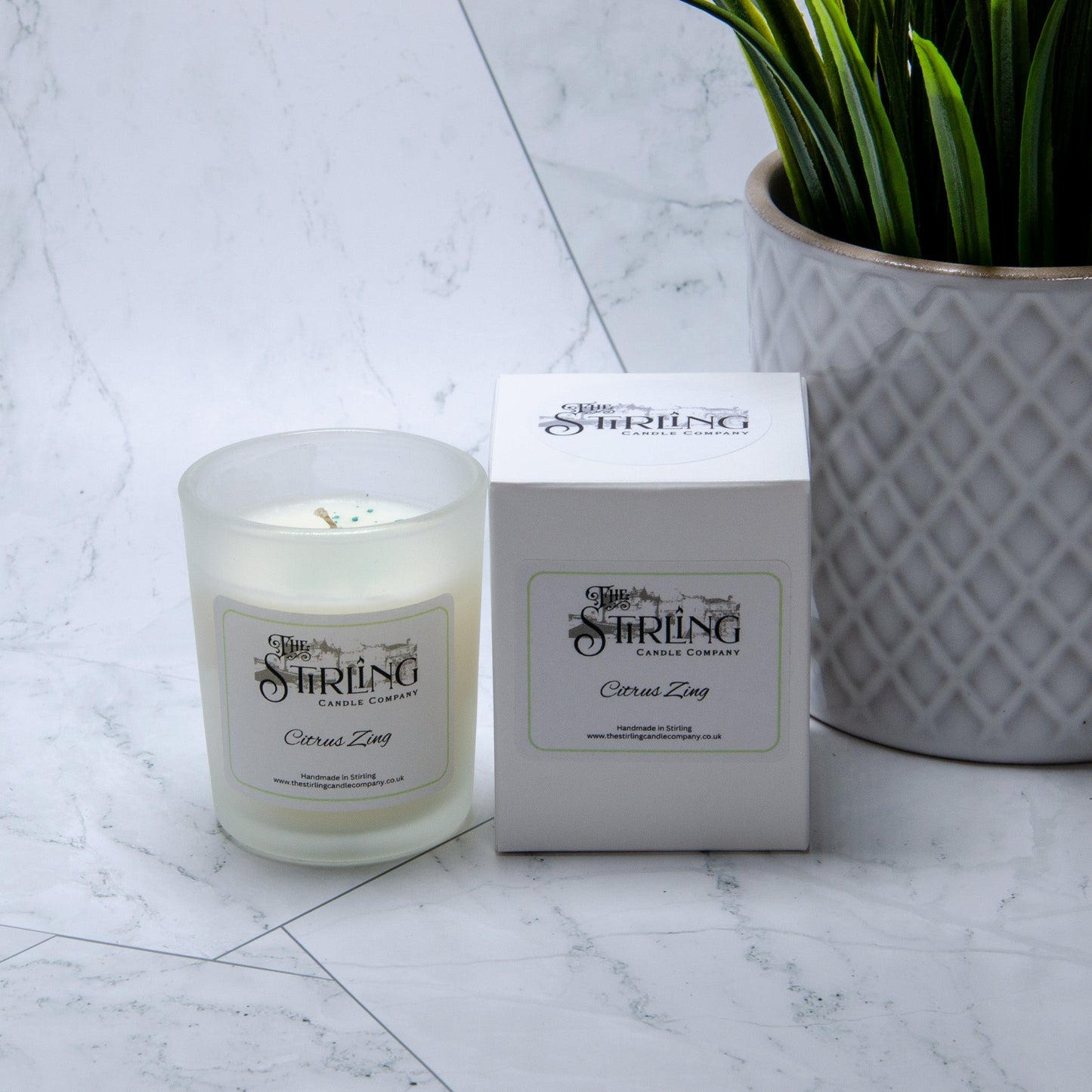 Citrus Zing - Small Candle - mezetto Shopify Collective The Stirling Candle Company