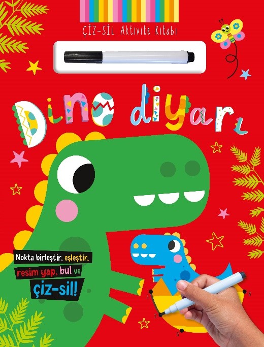 Çiz – Sil Aktivite Kitabı  Dino Diyarı