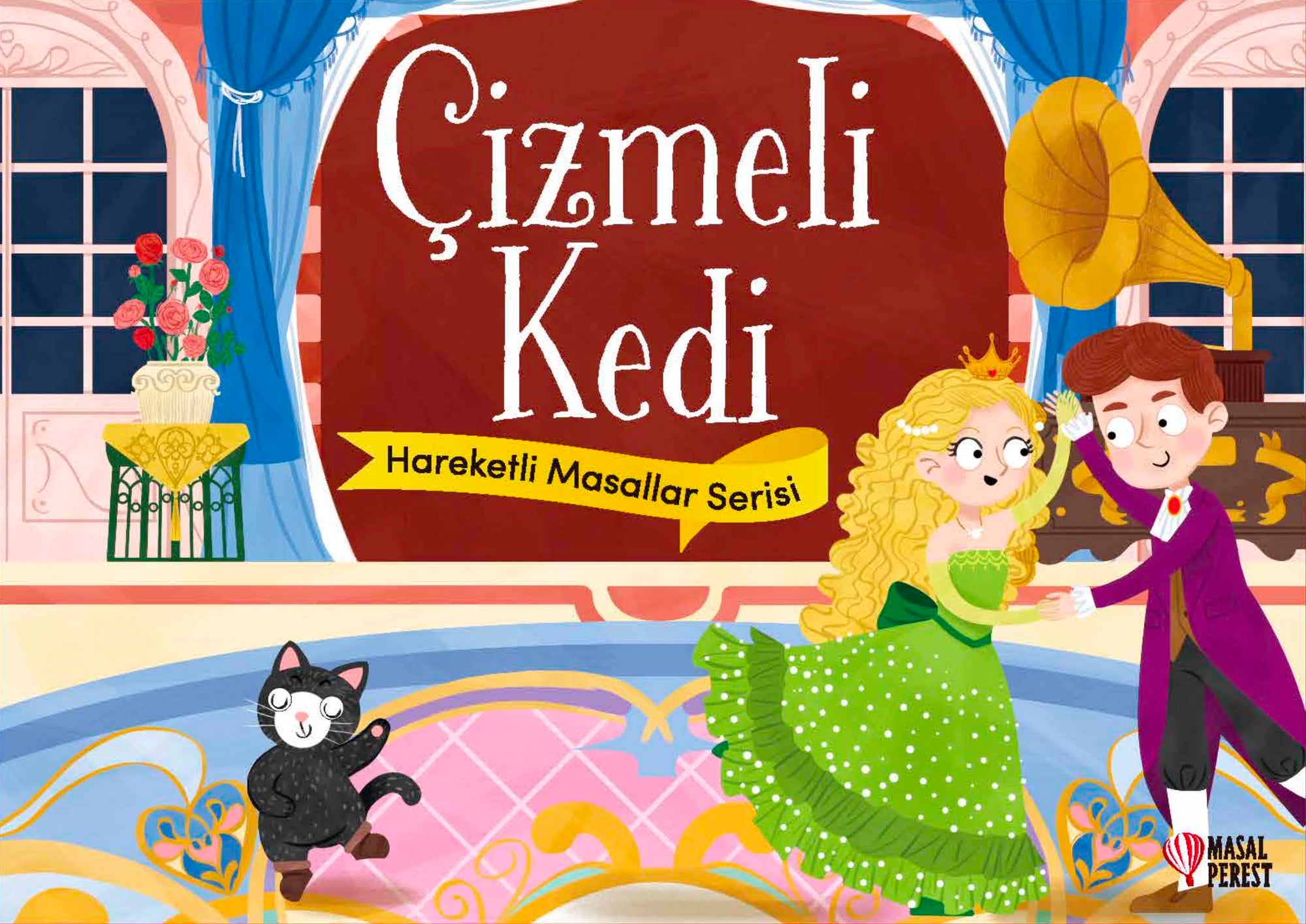 Çizmeli Kedi - Hareketli Masallar Serisi (Ciltli)