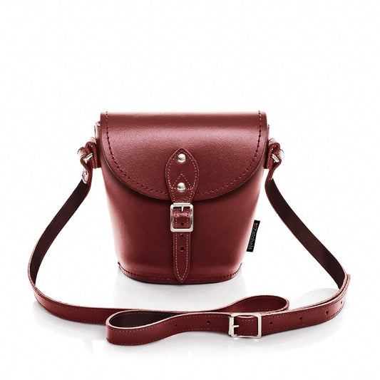 Handmade Leather Barrel Bag - Oxblood-0