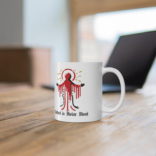 Clothed in Divine Blood Mystical Mug | 11 oz Red Power - mezetto KEOLIX KEOLIX