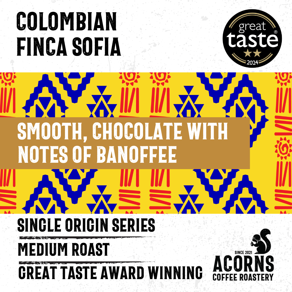 Colombia Finca Sofia - mezetto Acorns Coffee & Cake Acorns Coffee & Cake