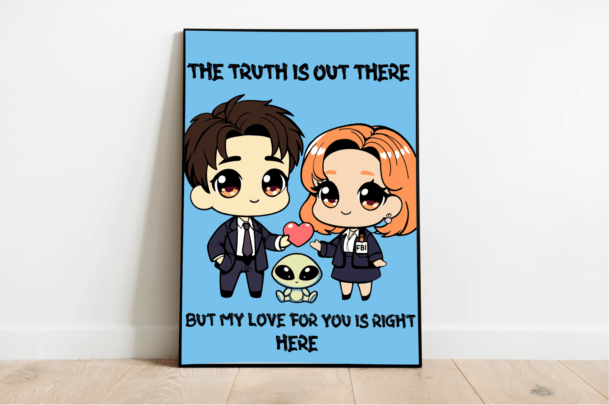 Cosmic Love Art Print | “The Truth is Out There” Decor - mezetto KEOLIX KEOLIX