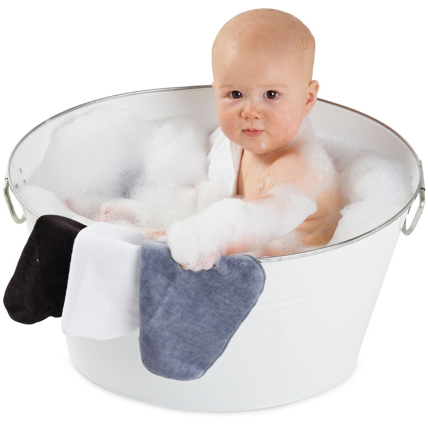 Cotton Facewashers / Reusable Wipes - Pack of Six - mezetto Baby&More Baby&More