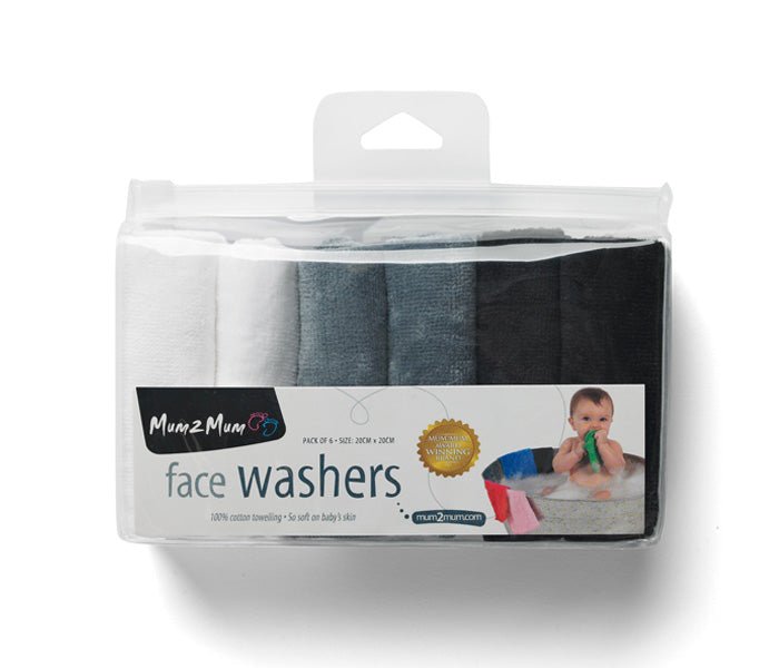 Cotton Facewashers / Reusable Wipes - Pack of Six - mezetto Baby&More Baby&More