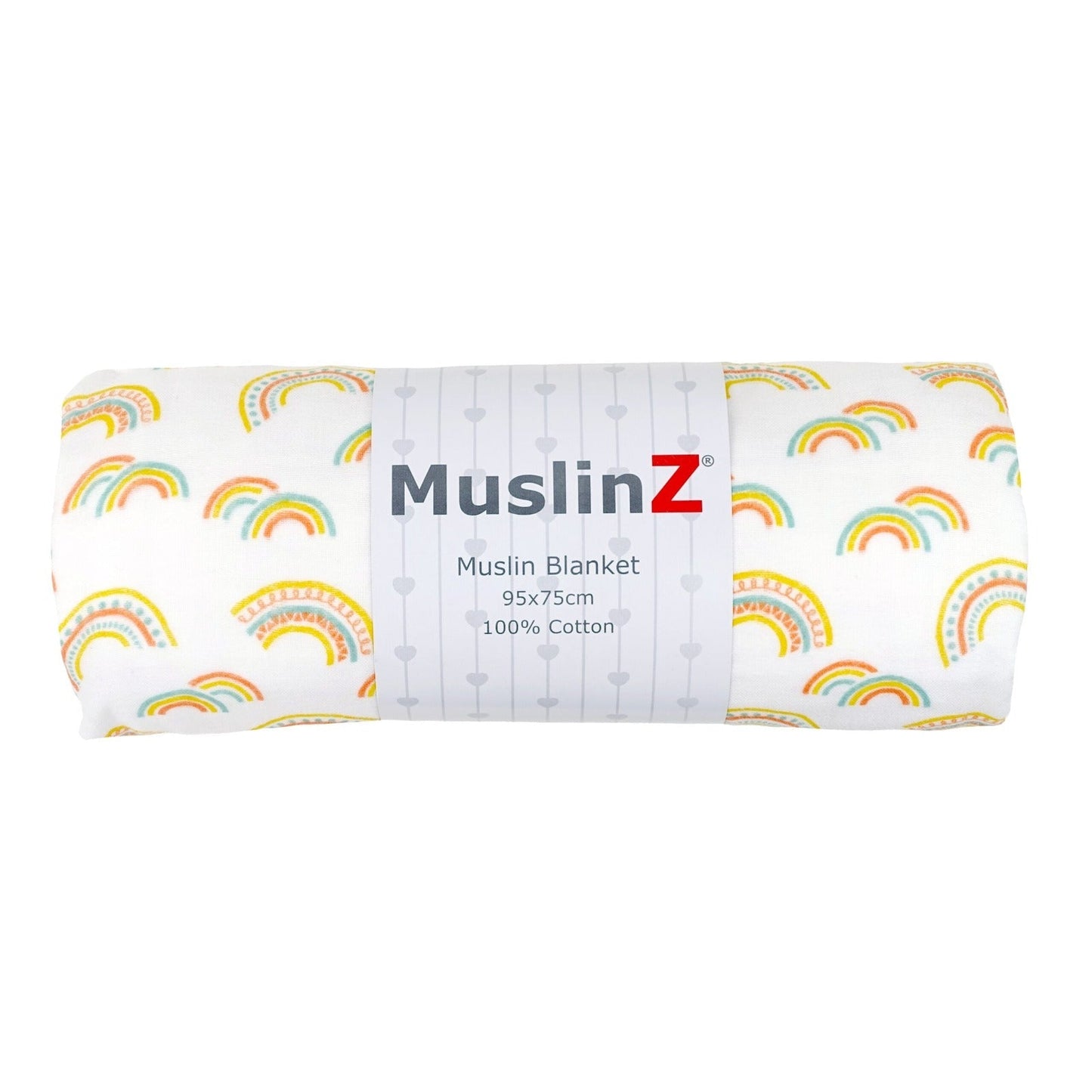 Cotton Muslin Baby Blanket - Rainbow or Woodland - mezetto Baby&More Baby&More
