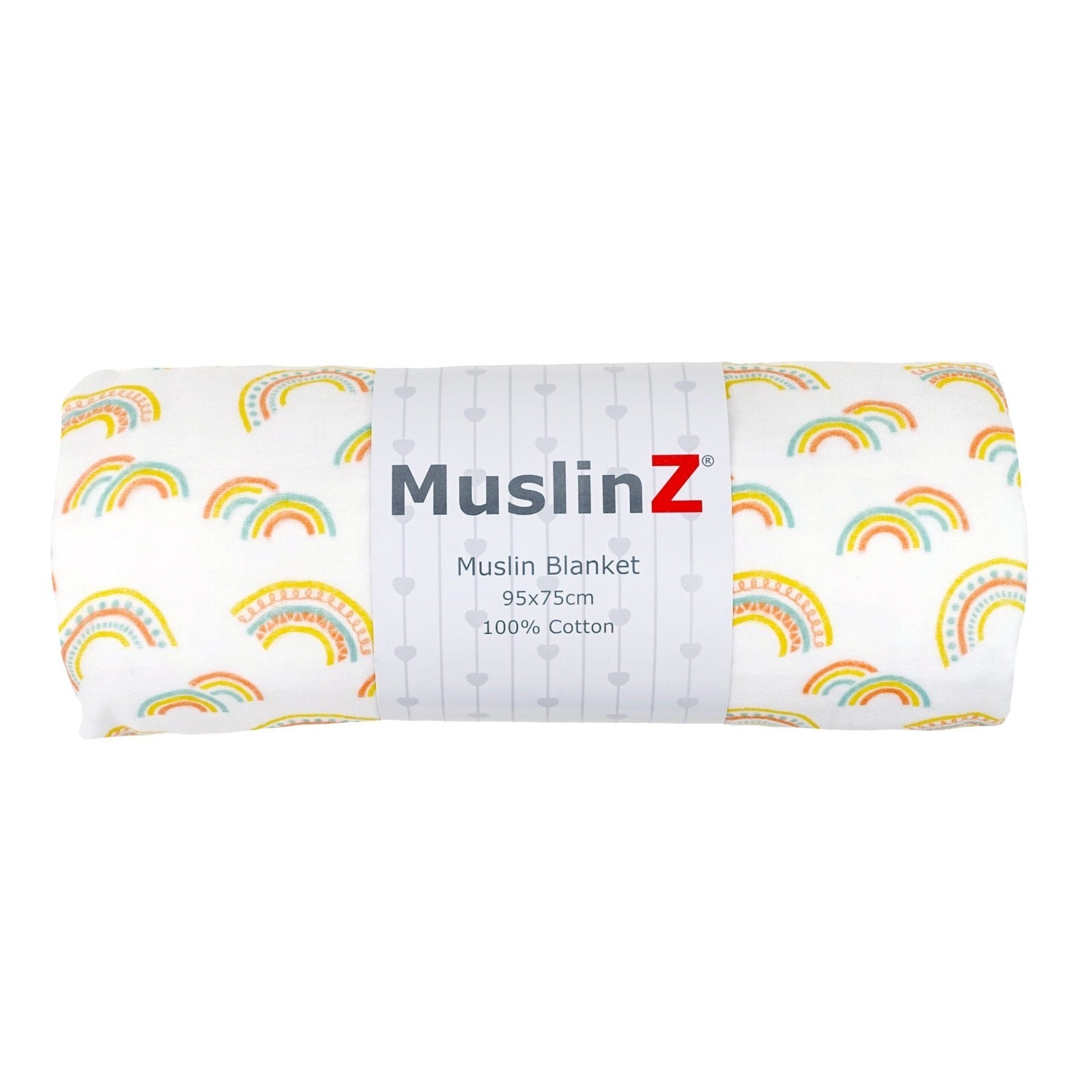Cotton Muslin Baby Blanket - Rainbow or Woodland - mezetto Baby&More Baby&More
