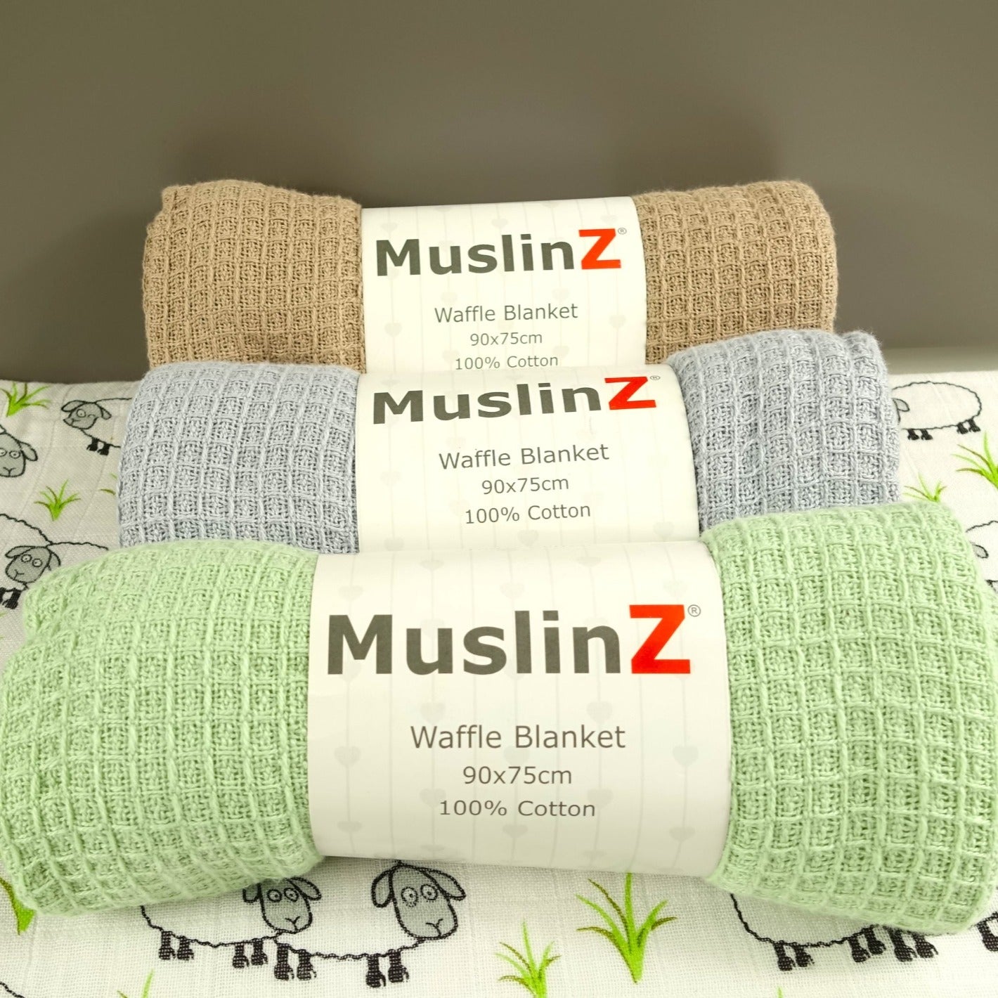 Cotton Waffle Baby Blanket - mezetto Baby&More Baby&More