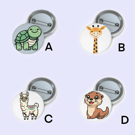 Cute Animals Pin Badge Bundle - mezetto KEOLIX KEOLIX