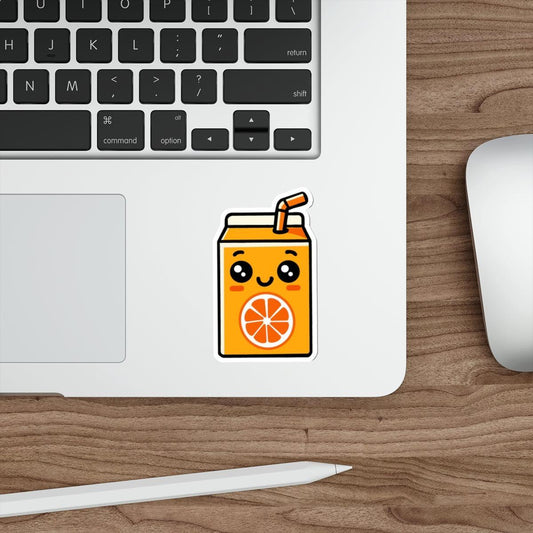 Cute Orange Juice Box Sticker – Kawaii Vinyl Fruit Decal - mezetto KEOLIX KEOLIX