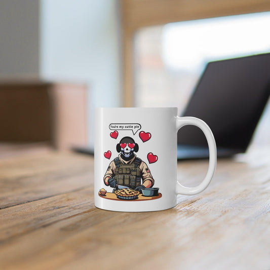 Cutie Pie Soldier Mug – Sweet & Strong Ceramic Cup - mezetto KEOLIX KEOLIX