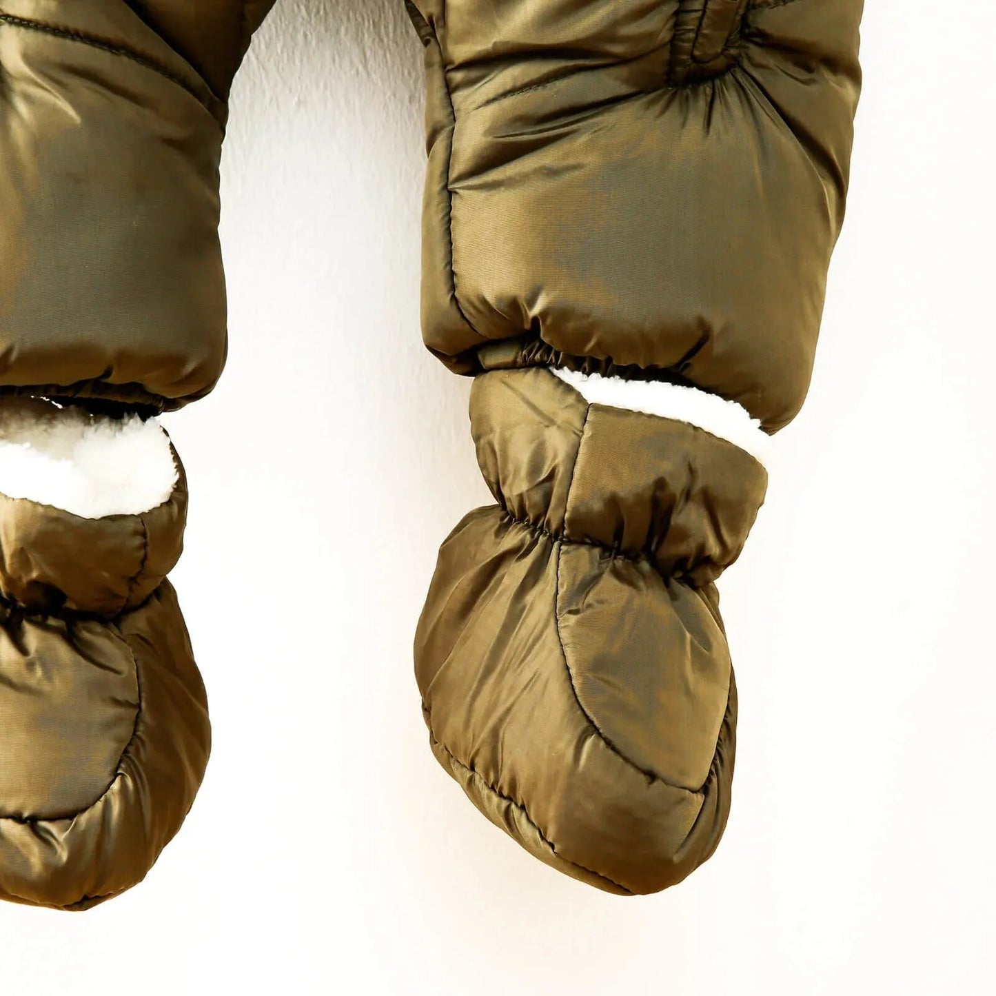 Midimod Baby Boy Snowsuit with Double Zip - Khaki