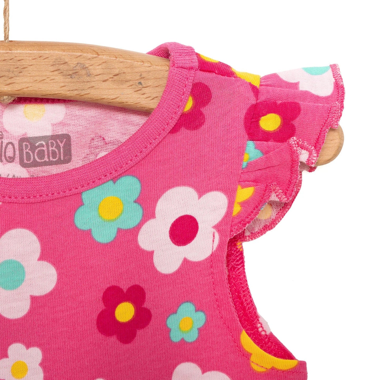 HelloBaby Basic Girl Daisy Patterned Dress - Pink