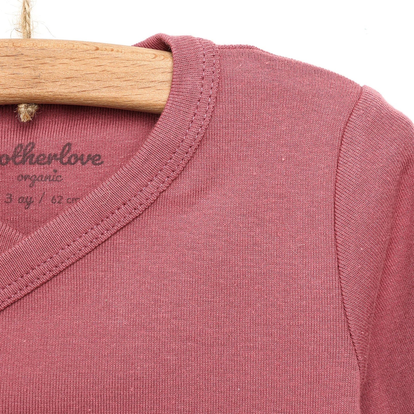 Motherlove Newborn Organic Sleeve Bodysuit - Dark Pink