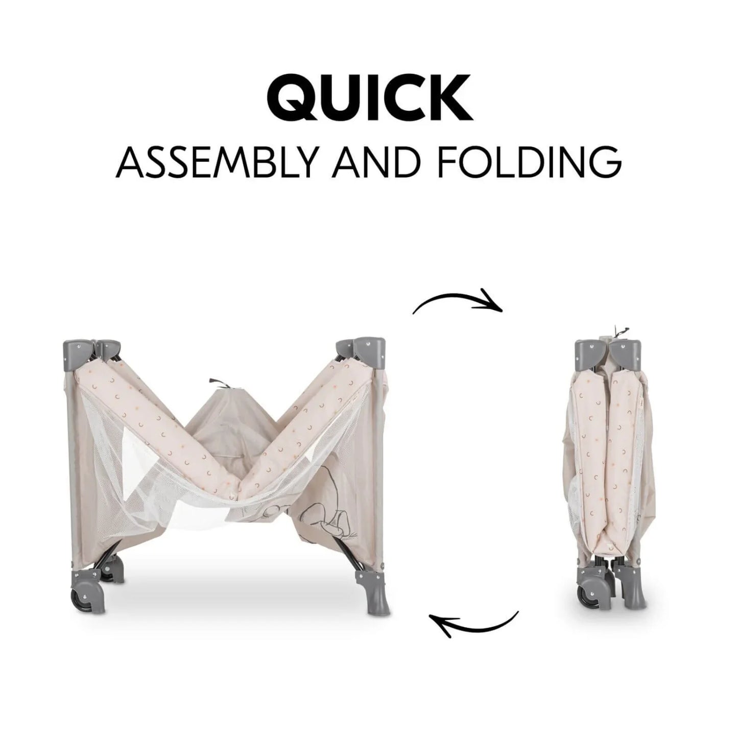 Hauck Dream N Play Go Travel Cot - Winnie the Pooh