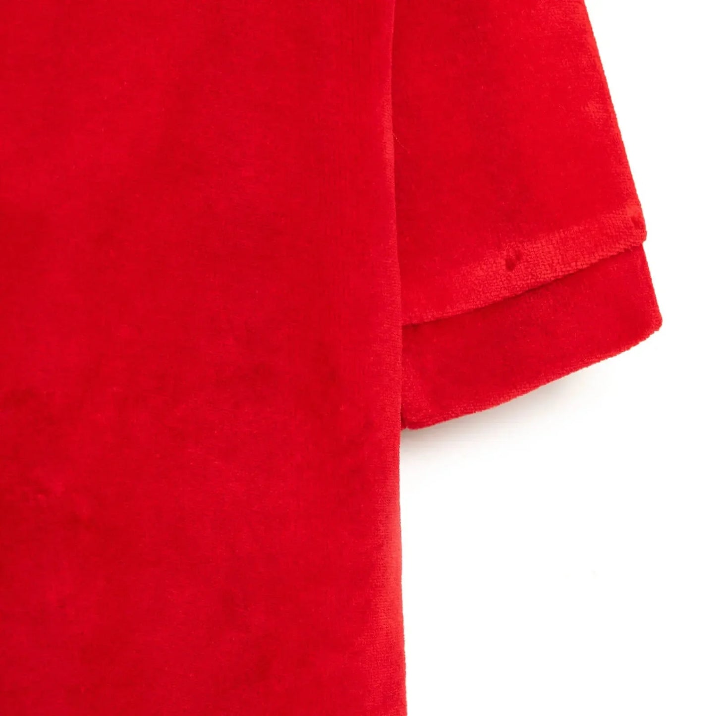 Ma Douce Newborn Velvet Footed Jumpsuit - Red