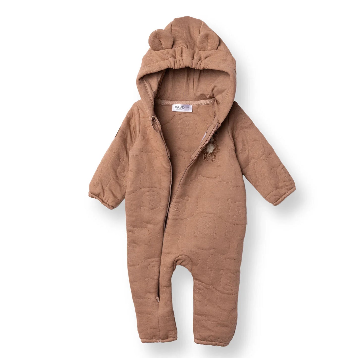 Bebetto Newborn Footless Jumpsuit - Brown