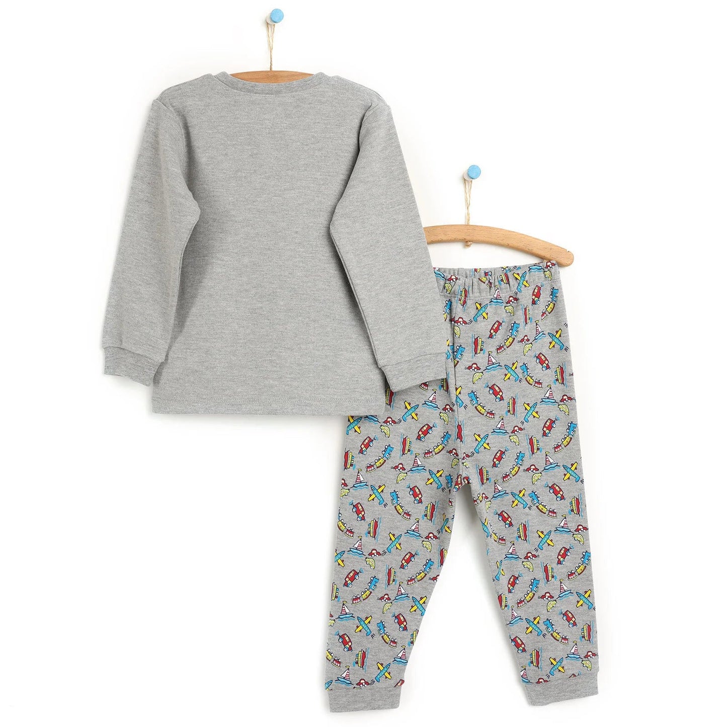 HelloBaby Basic Baby Boy Pyjamas - Grey Melange