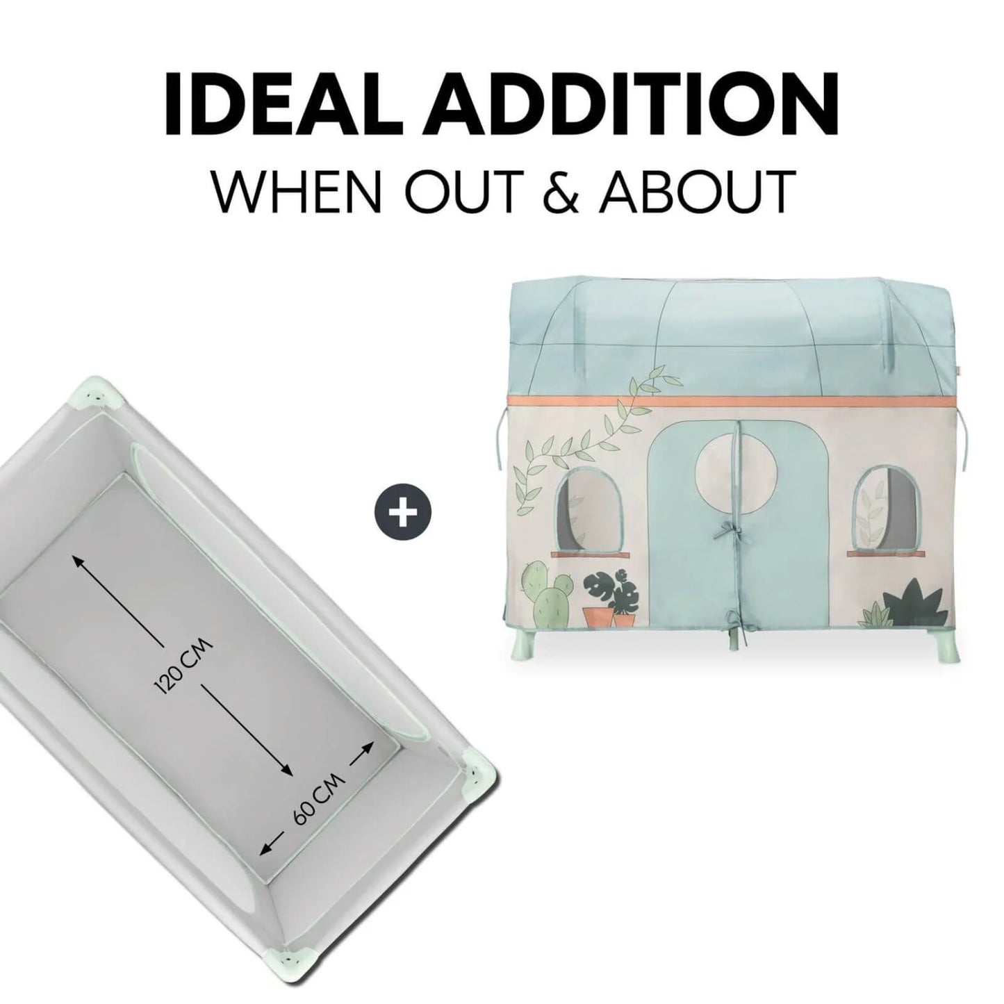 Hauck Travel Cot Cover - Plants