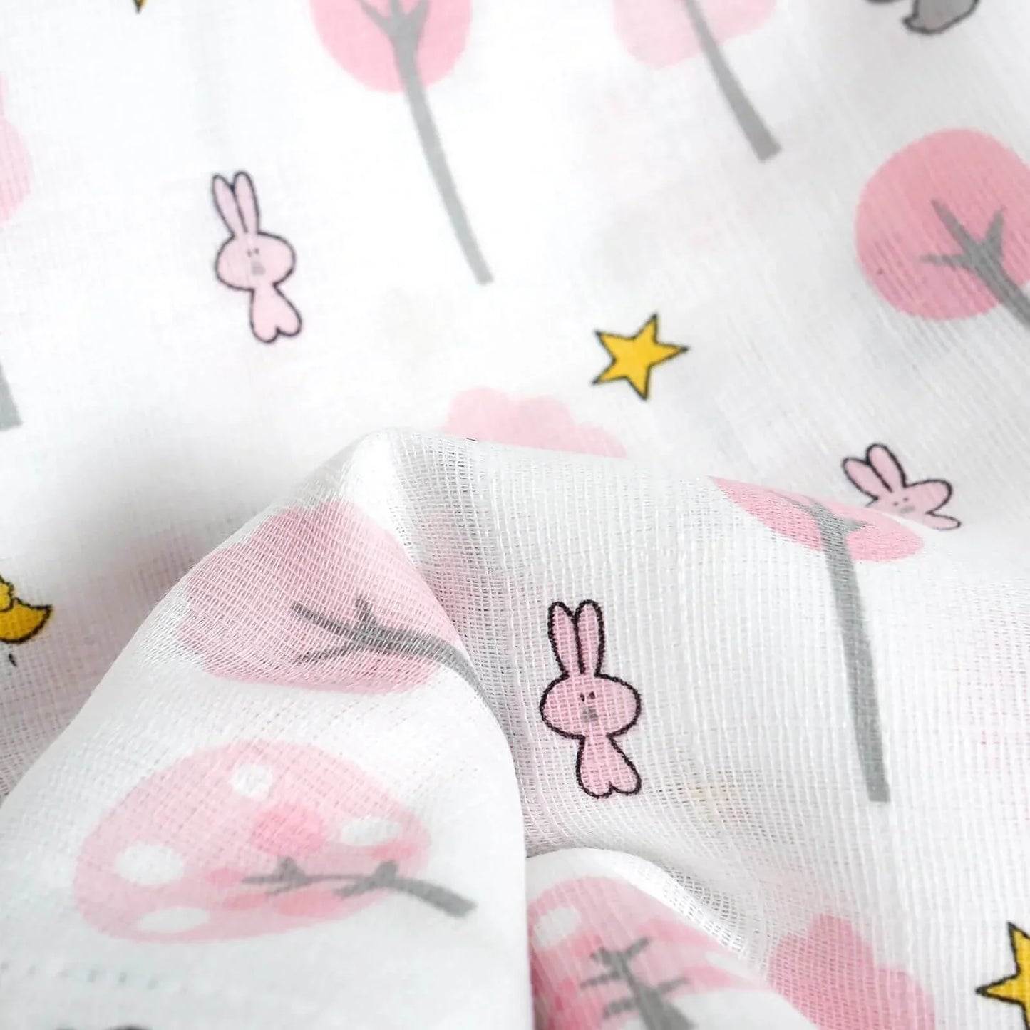 Mollia Square Muslin Blanket - Light Pink