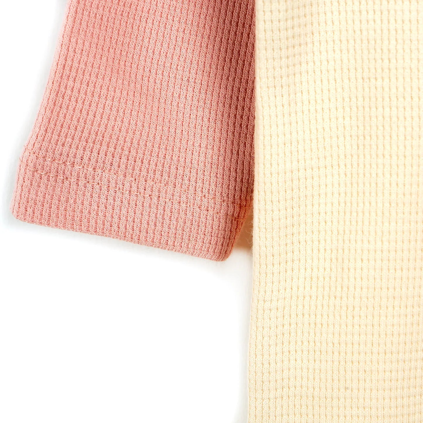 HelloBaby Newborn Polo Collar Romper - Ecru