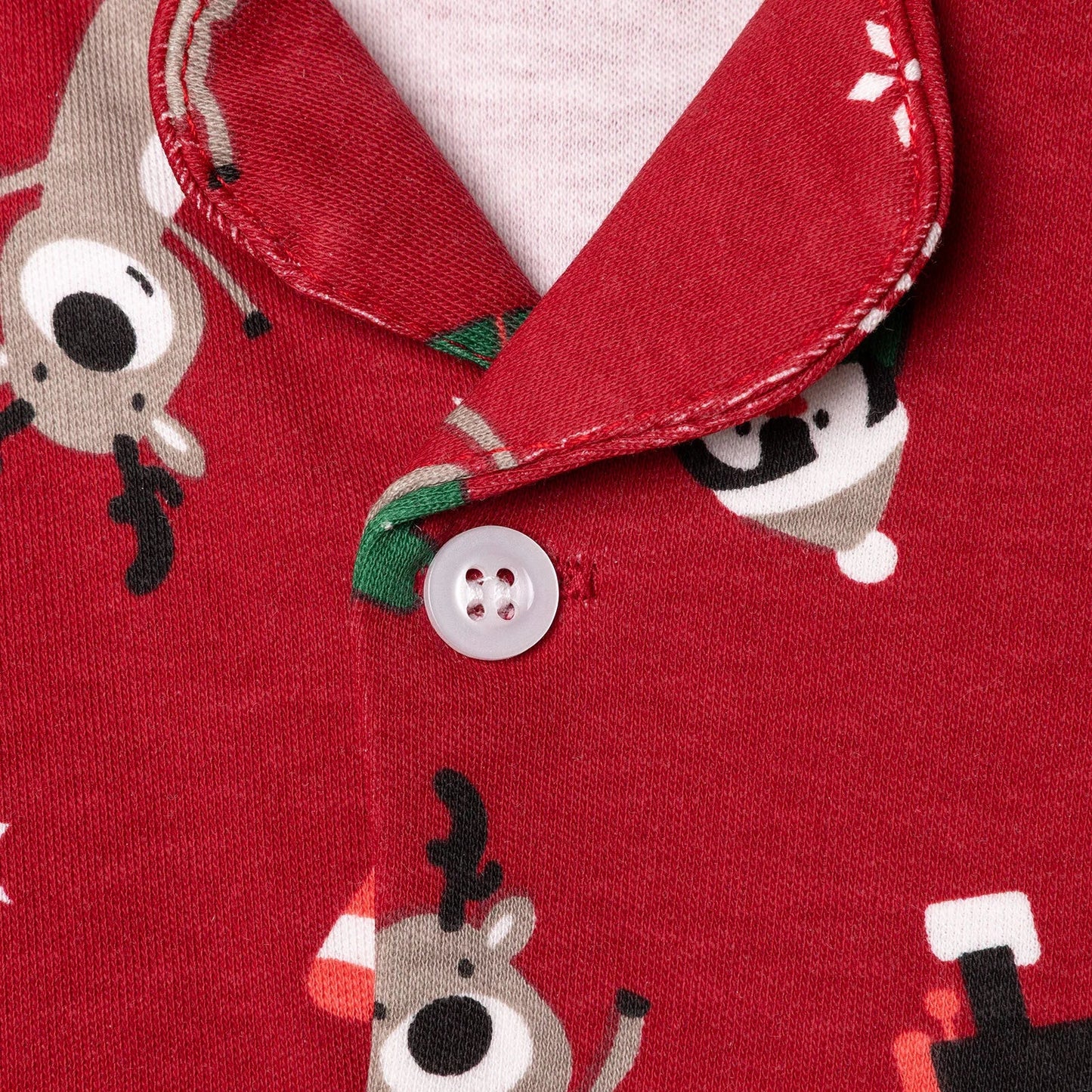 HelloBaby Christmas Baby Boy Long Sleeve Pyjamas Set - Red