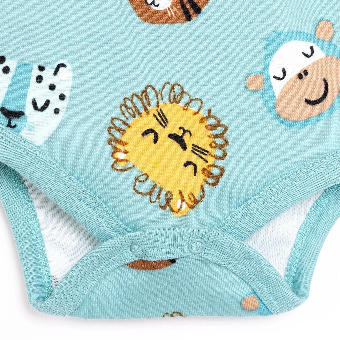 HelloBaby Boy Long Sleeve Bodysuit - Petrol Green