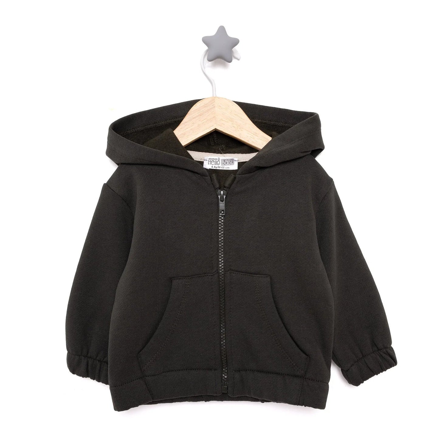 HelloBaby Basic Baby Boy Cardigan - Anthracite