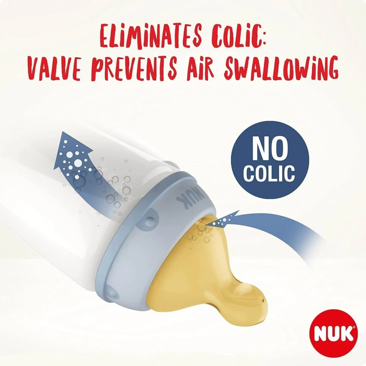 NUK First Choice+ Latex Teats Medium Feed Hole 0-6 months