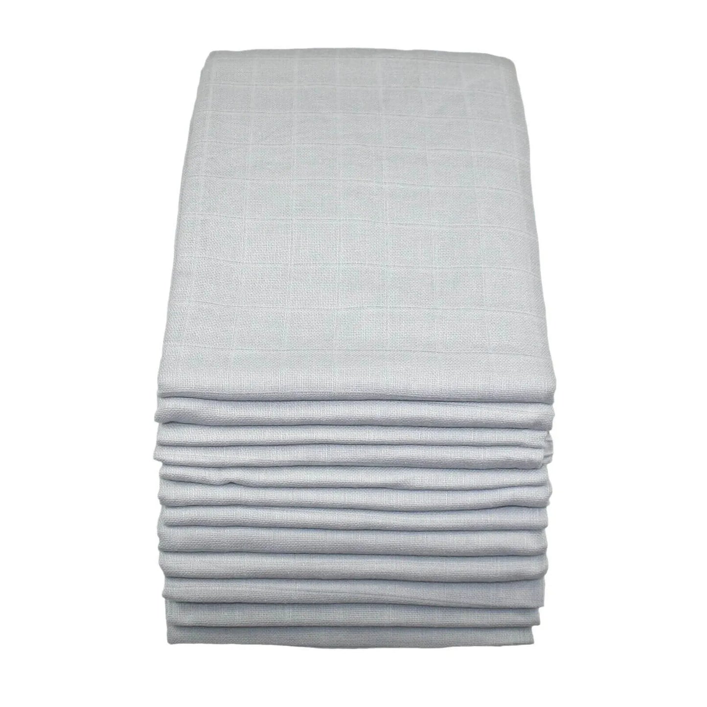 MuslinZ 12 Pack Muslin Squares 70x70cm - Grey
