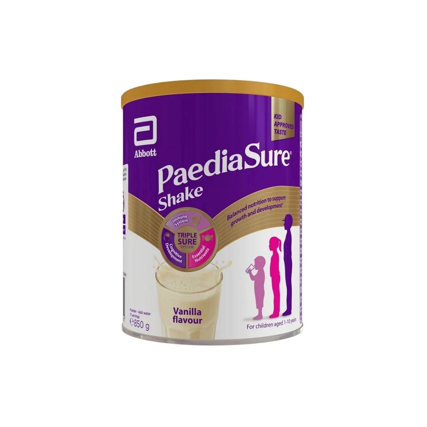 PaediaSure Shake Vanilla Flavoured Nutritional Supplement Powder for Kids 850g