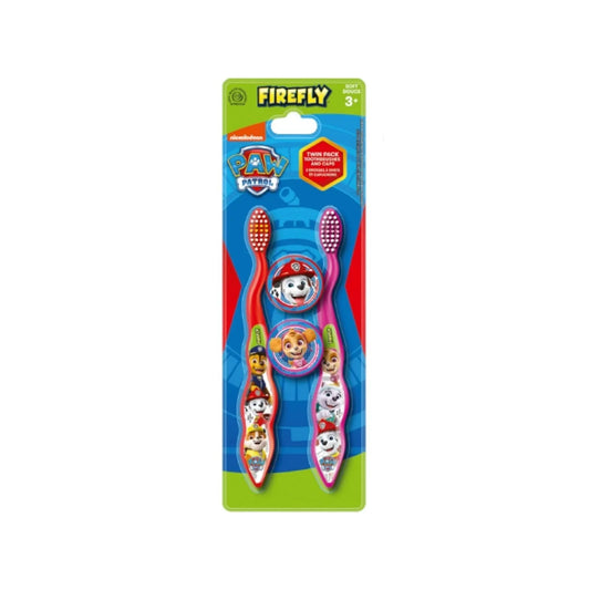 Paw Patrol Toothbrushes & Caps Pack of 2