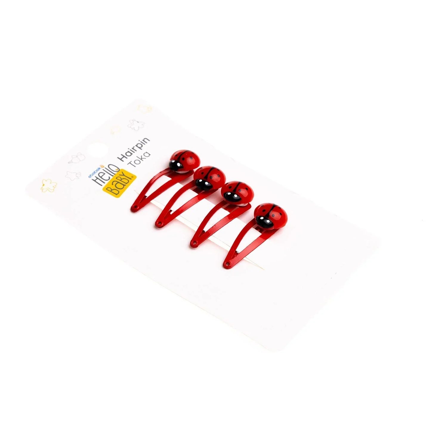 HelloBaby Hair Clips - Red