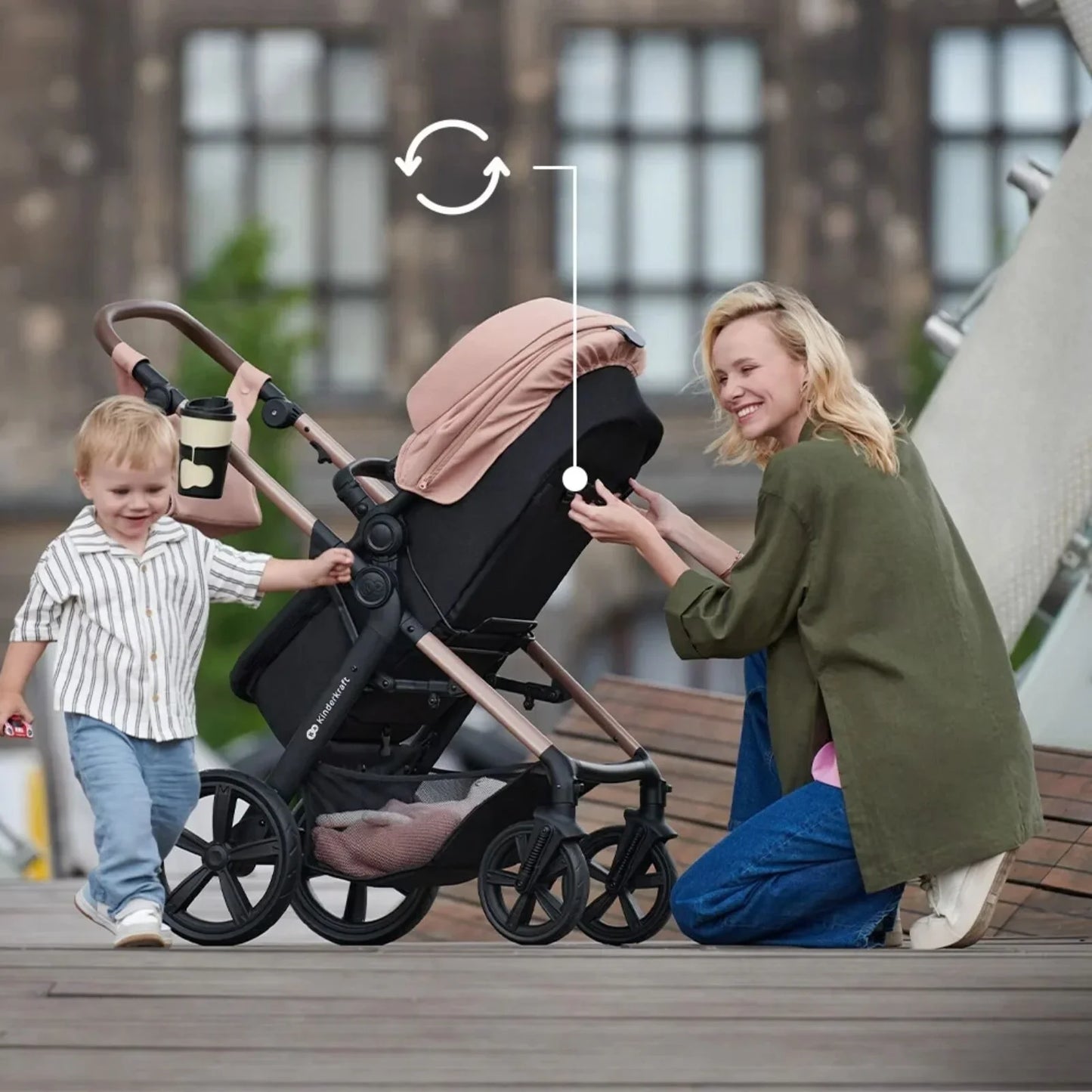 Kinderkraft Moov 2 3-in-1 Travel System - Grey
