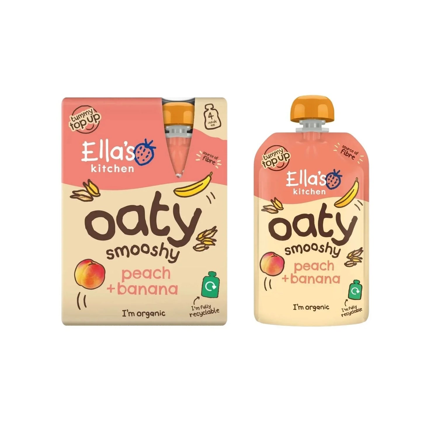 Ella's Kitchen Berry Oaty Smooshy 12+ months 360g (4x90g)