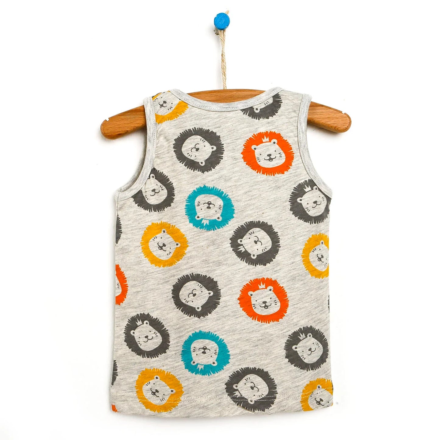 HelloBaby Basic Baby Boy Tank Top - Snow Melange