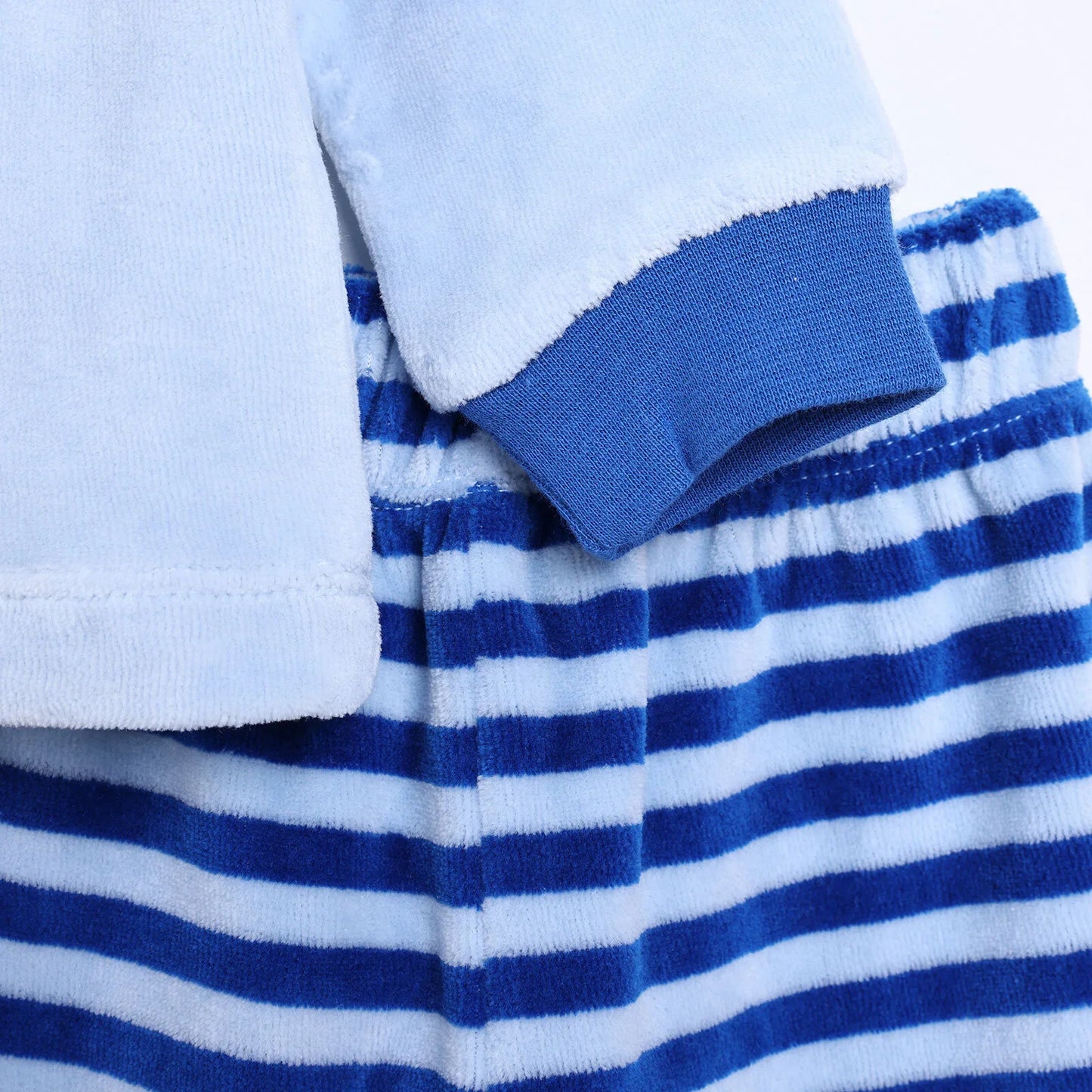 HelloBaby Velvet Pyjamas Set - Blue