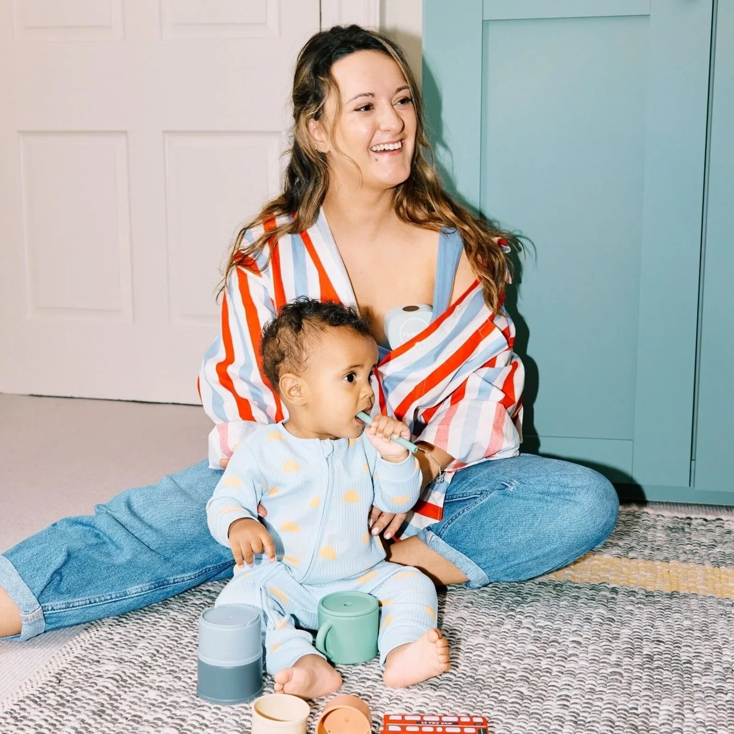 Pippeta Wearable Electric Breast Pump - Sea Salt