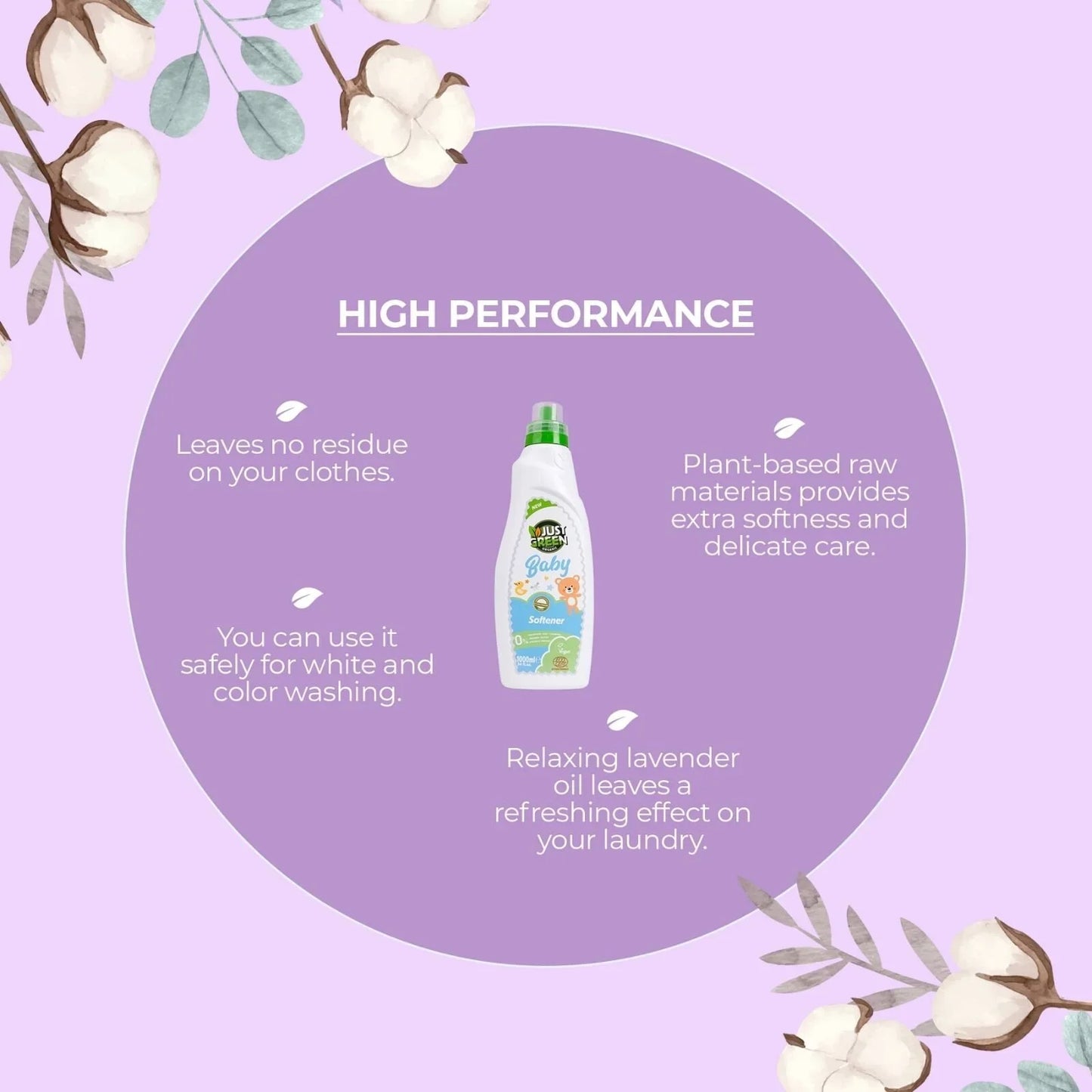 Just Green Organic Baby Laundry Softener 1000ml