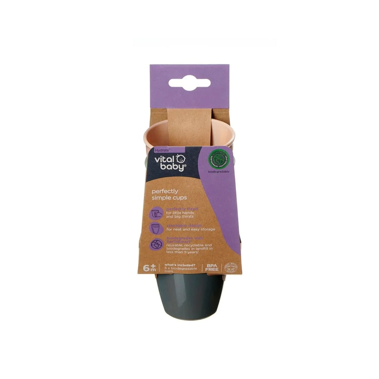 Vital Baby Nourish Perfectly Simple Cups Pack of 5