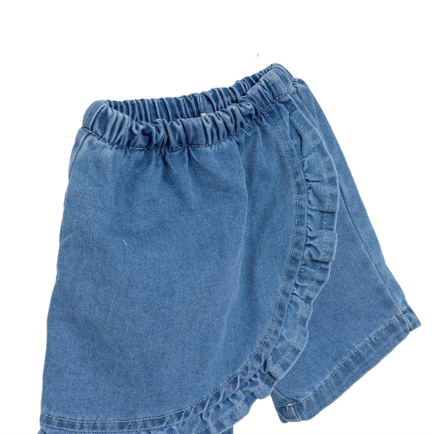 HelloBaby Spring Memories Girl Denim Short - Indigo