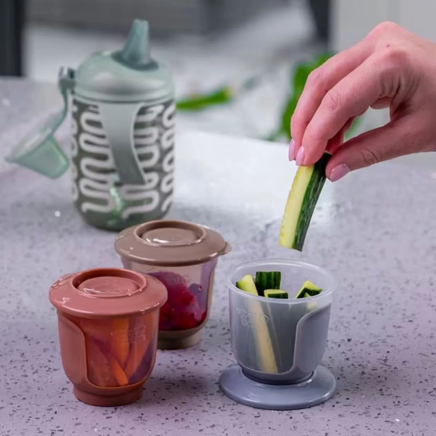 Vital Baby Nourish Store & Wean Pots 60ml Pack of 6