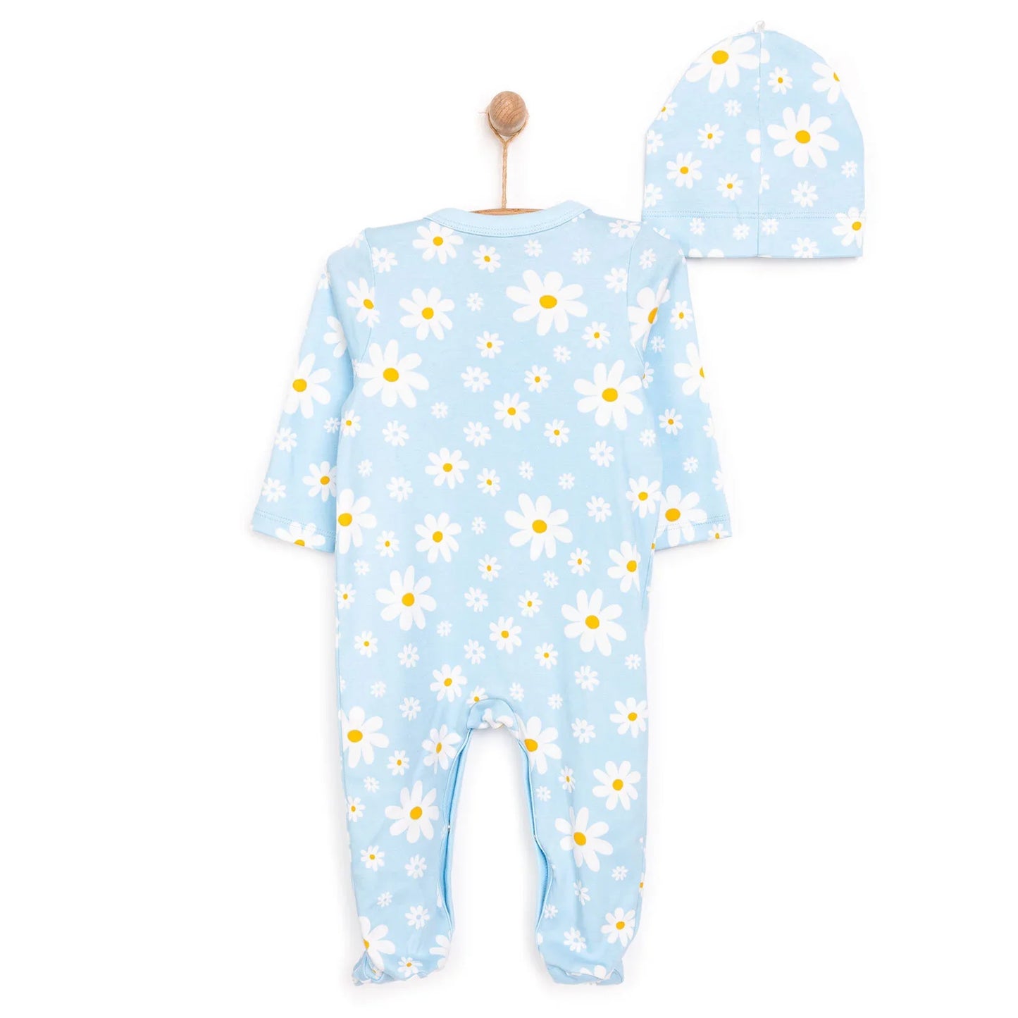 HelloBaby Girl Jumpsuit-Hat - Blue