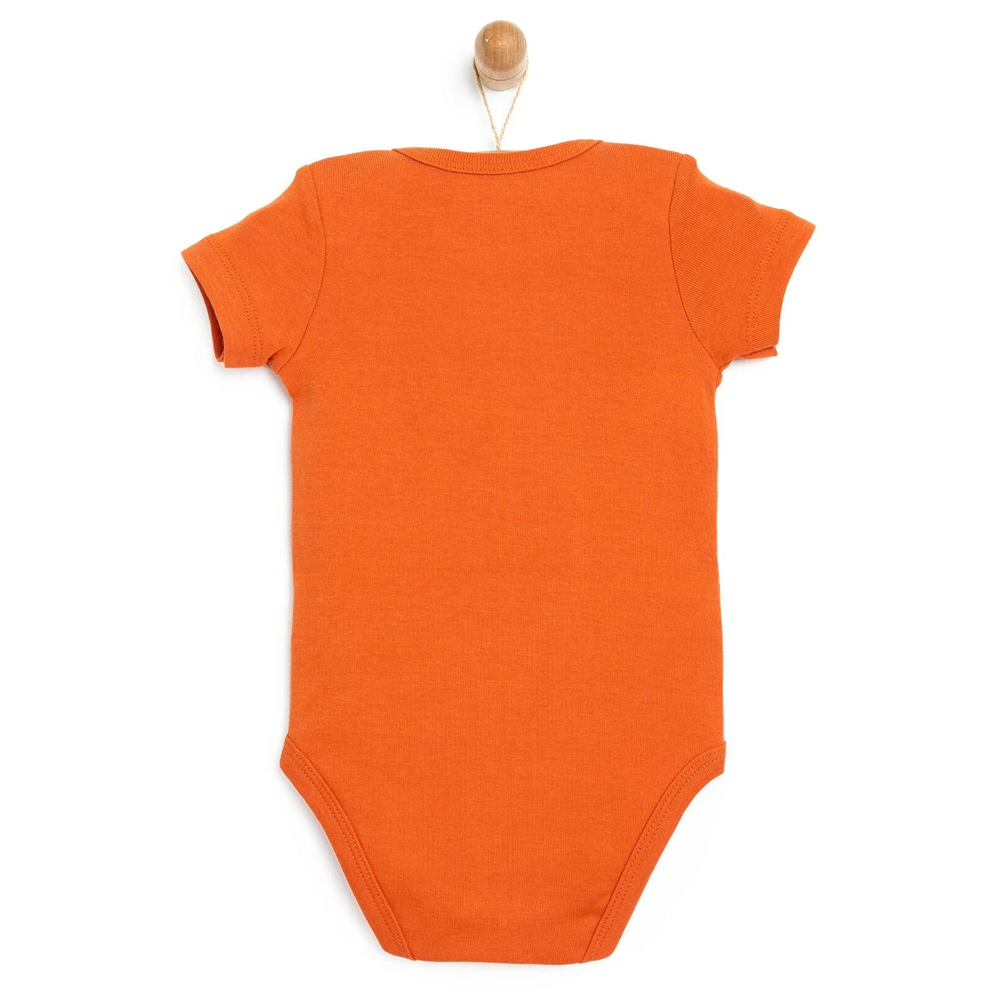 HelloBaby Short Sleeve Bodysuit - Dark Orange