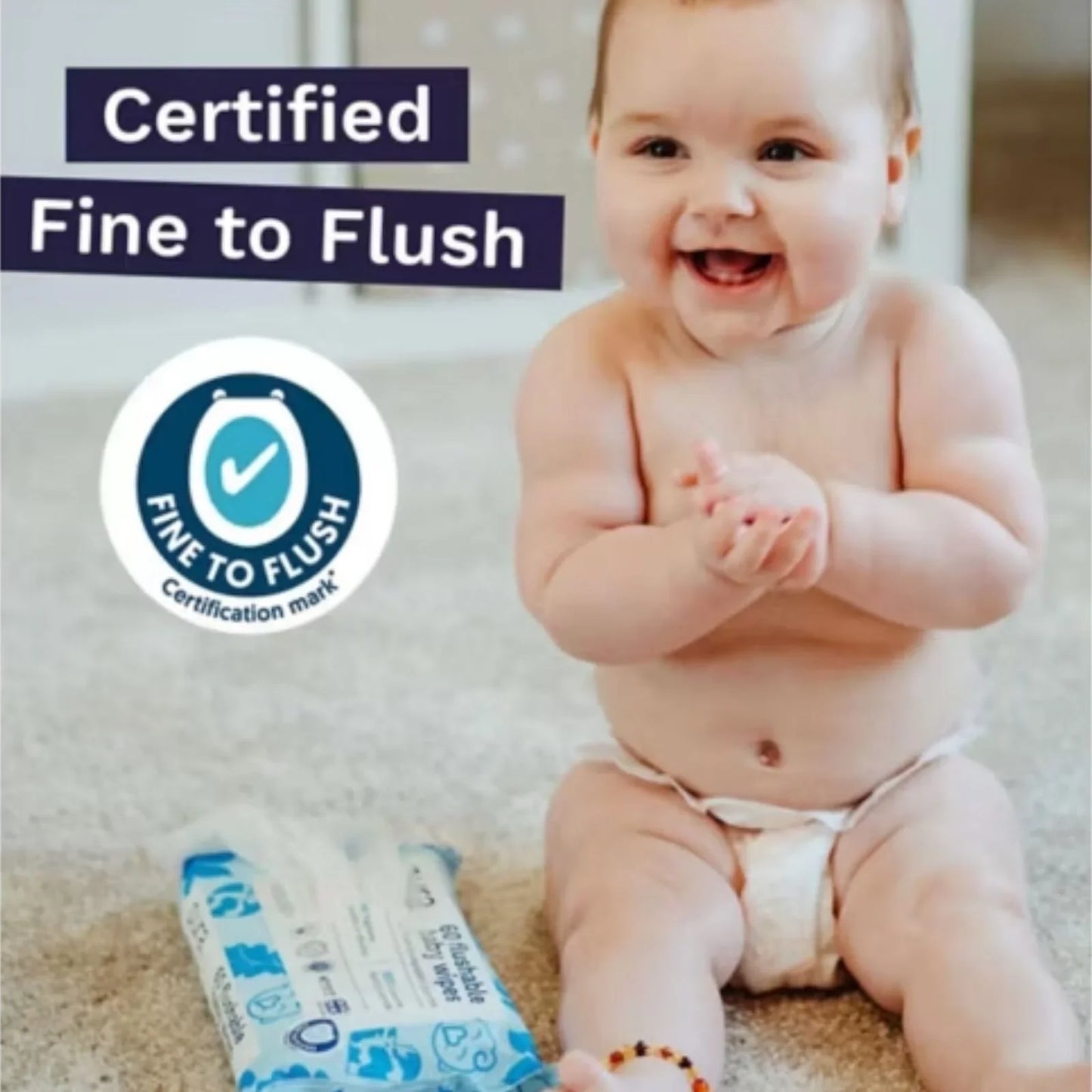 Pura Wipes Flushable 60 pcs