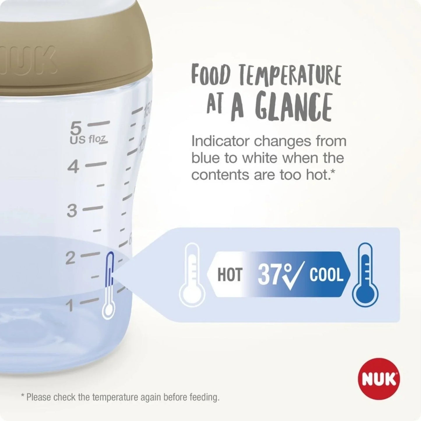 NUK Anti-Colic Perfect Match 260ml Pack of 4 - Rainbow