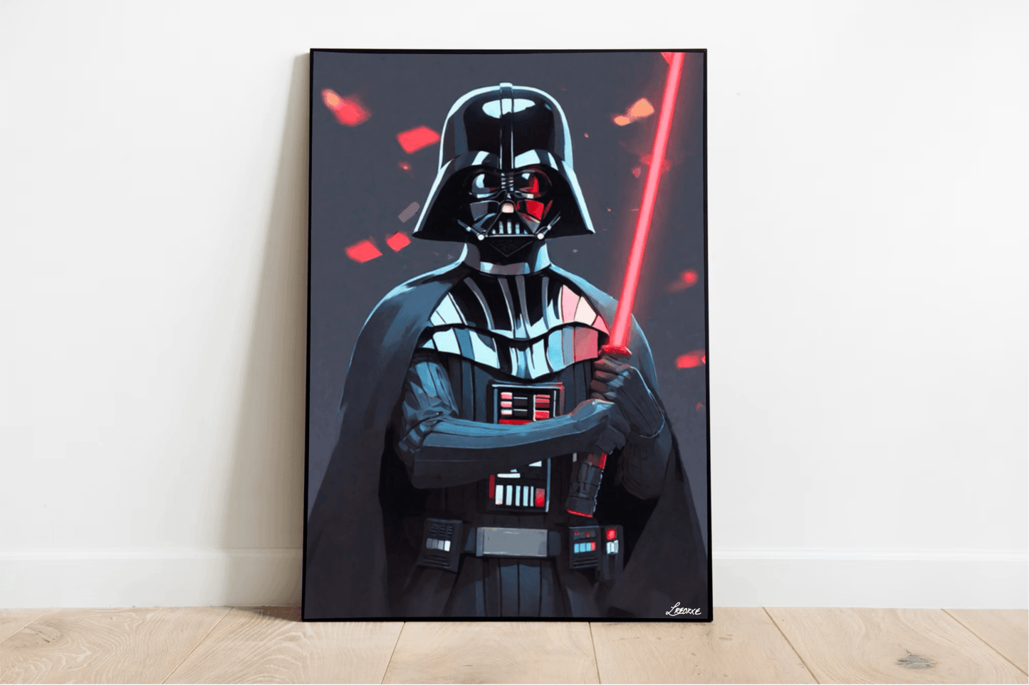 Dark Figure Wall Art | Mysterious Villain Glossy A3 A4 A5 - mezetto KEOLIX KEOLIX