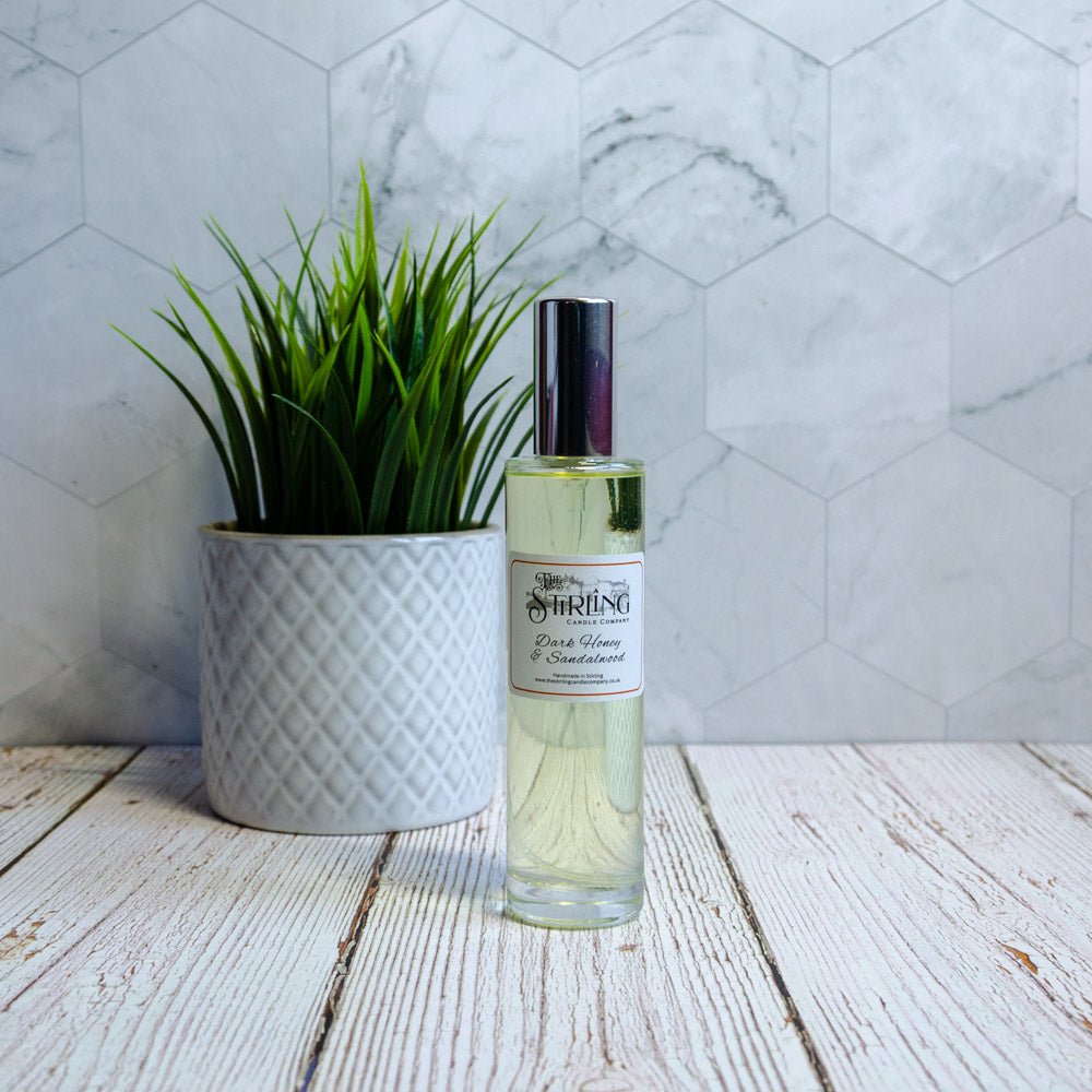 Dark Honey & Sandalwood - Room Spray 100ml - mezetto Shopify Collective The Stirling Candle Company